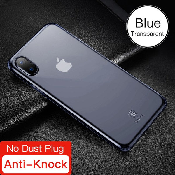 Baseus Dirt-resistant Case For iPhone X 10 Capinhas Ultra Thin Clear Soft TPU Silicone Cover Transparent Case Coque Fundas Capa